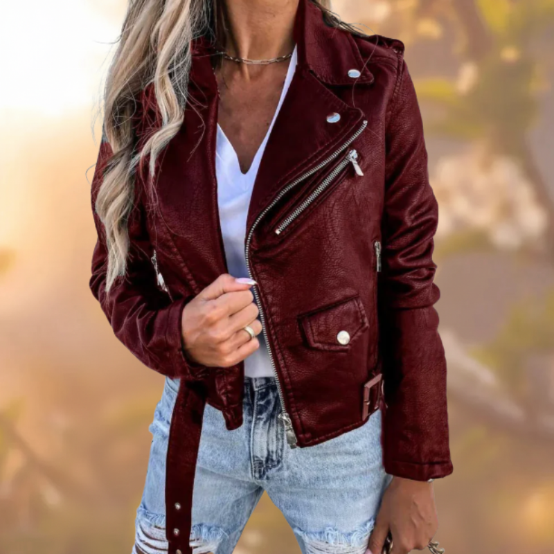 Antonella® | Genuine Leather Jacket