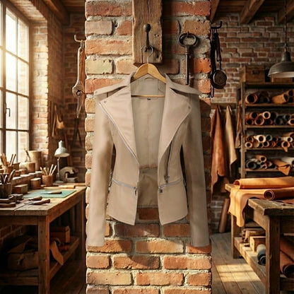 Giuliana® | Genuine Leather Jacket