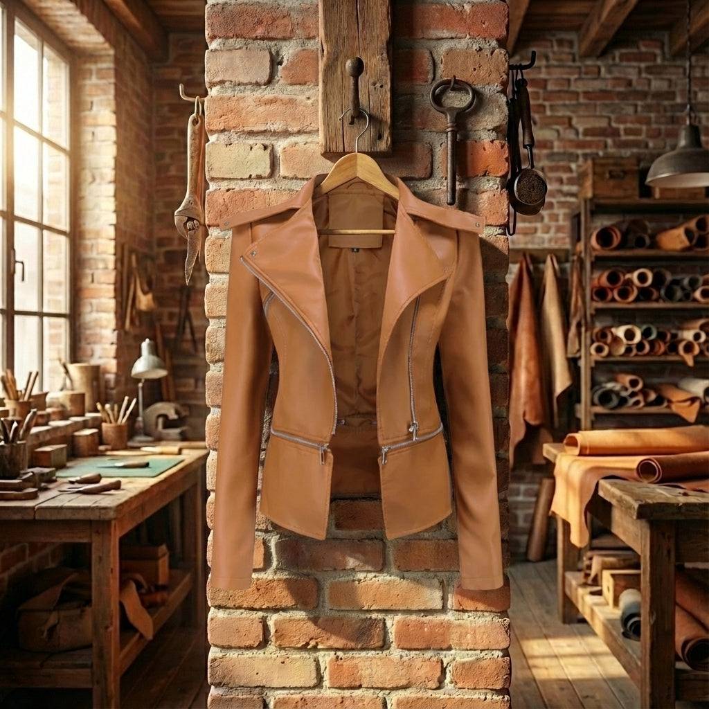 Giuliana® | Genuine Leather Jacket