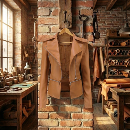 Giuliana® | Genuine Leather Jacket
