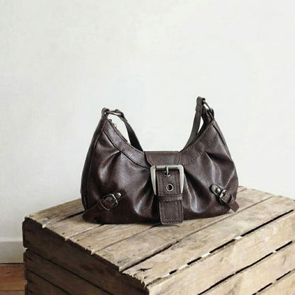 8247 distressed armpit motorcycle bag [brown]