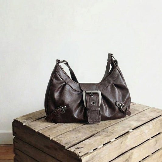 8247 distressed armpit motorcycle bag [brown]