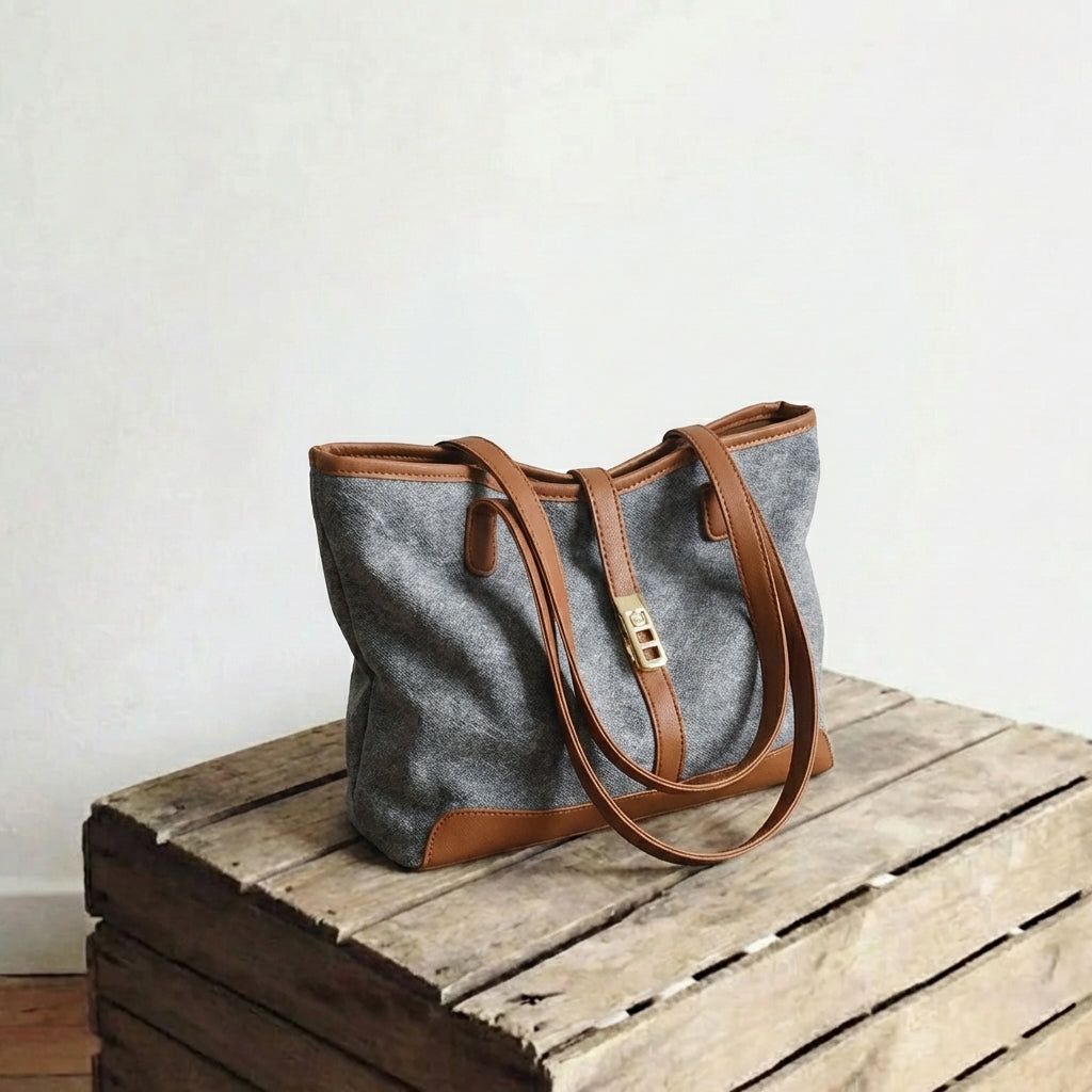 蓝配棕色